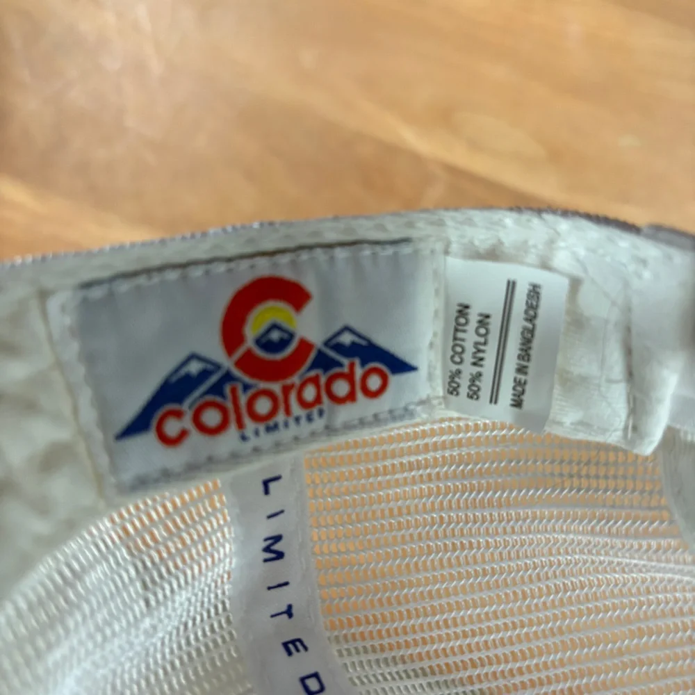 Colorado Classic Blue & White Mesh Back Adjustable Trucker Colorado Patch Hat